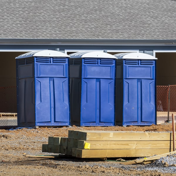 what is the expected delivery and pickup timeframe for the porta potties in Bedford Michigan